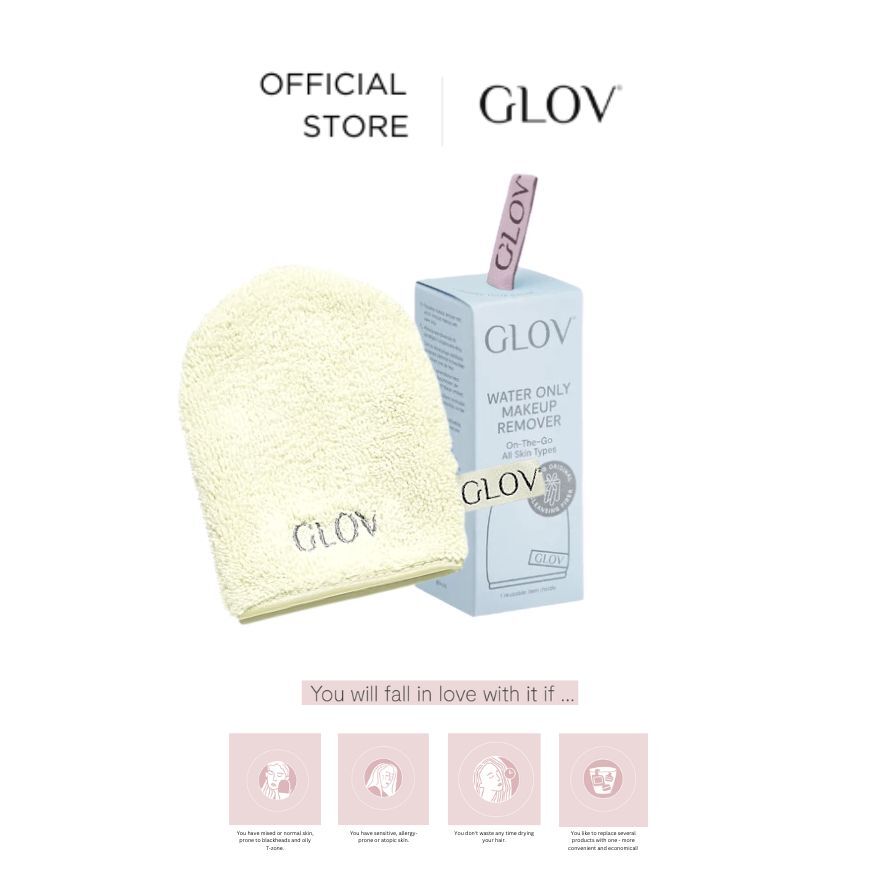 GLOV Water Only Makeup Remover and Skin Cleansing Mitt IVORY-70106050.jpg